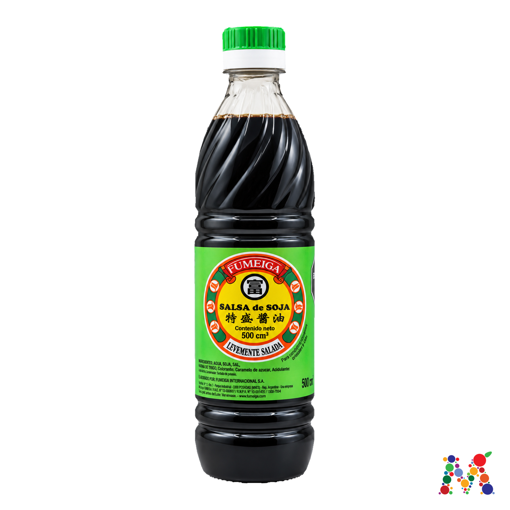 salsa de soja fumeiga levemente salada 500ml: imagen 1