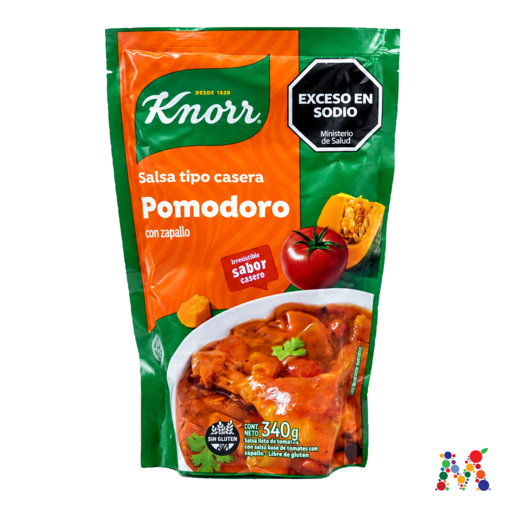 salsa knorr pomodoro con zapallo 340g