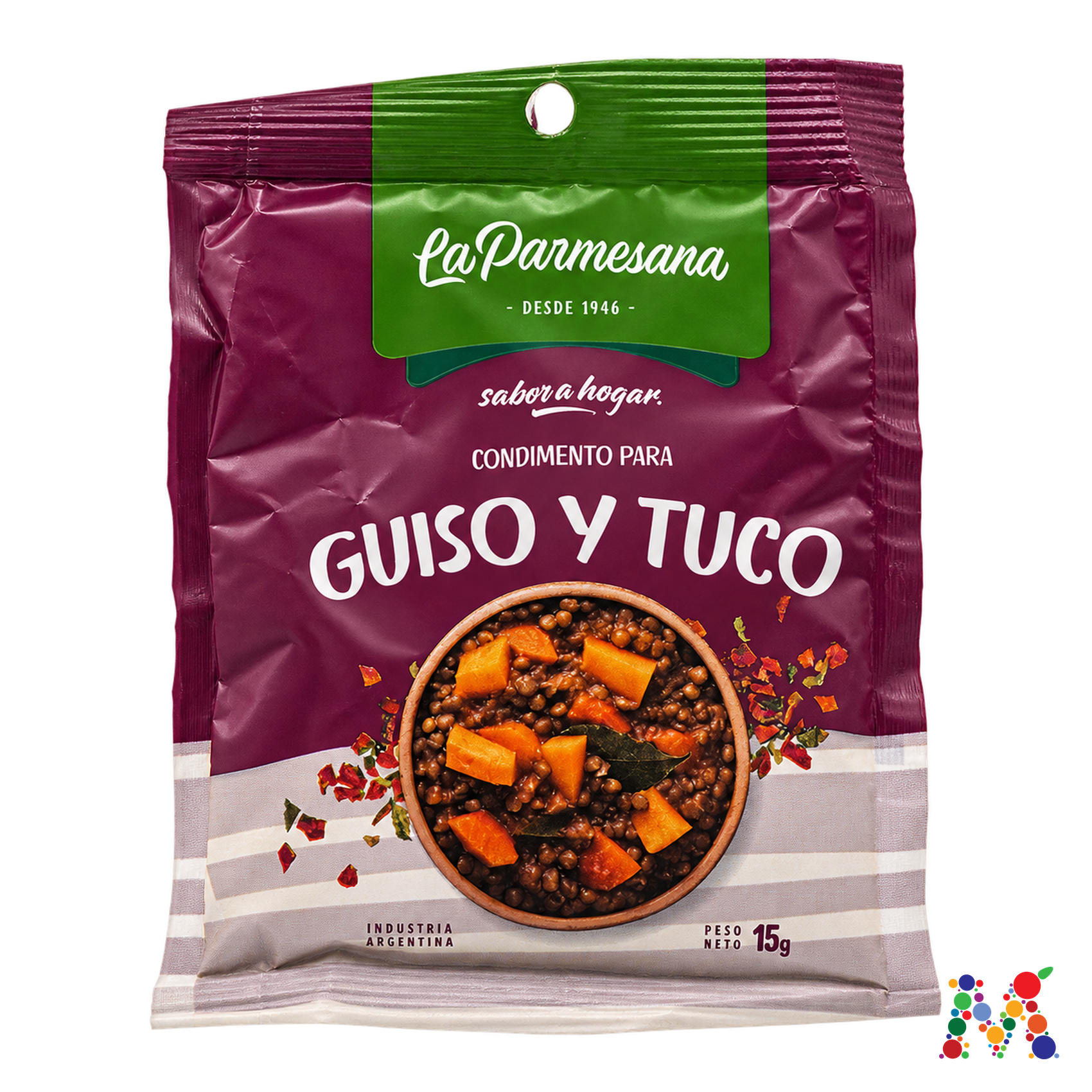 condimento para guiso y tuco la parmesana 15g: imagen 1