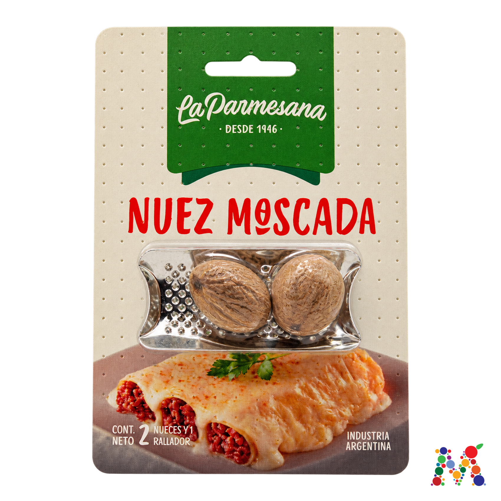 nuez moscada la parmesana 2 unidades con rallador: imagen 1