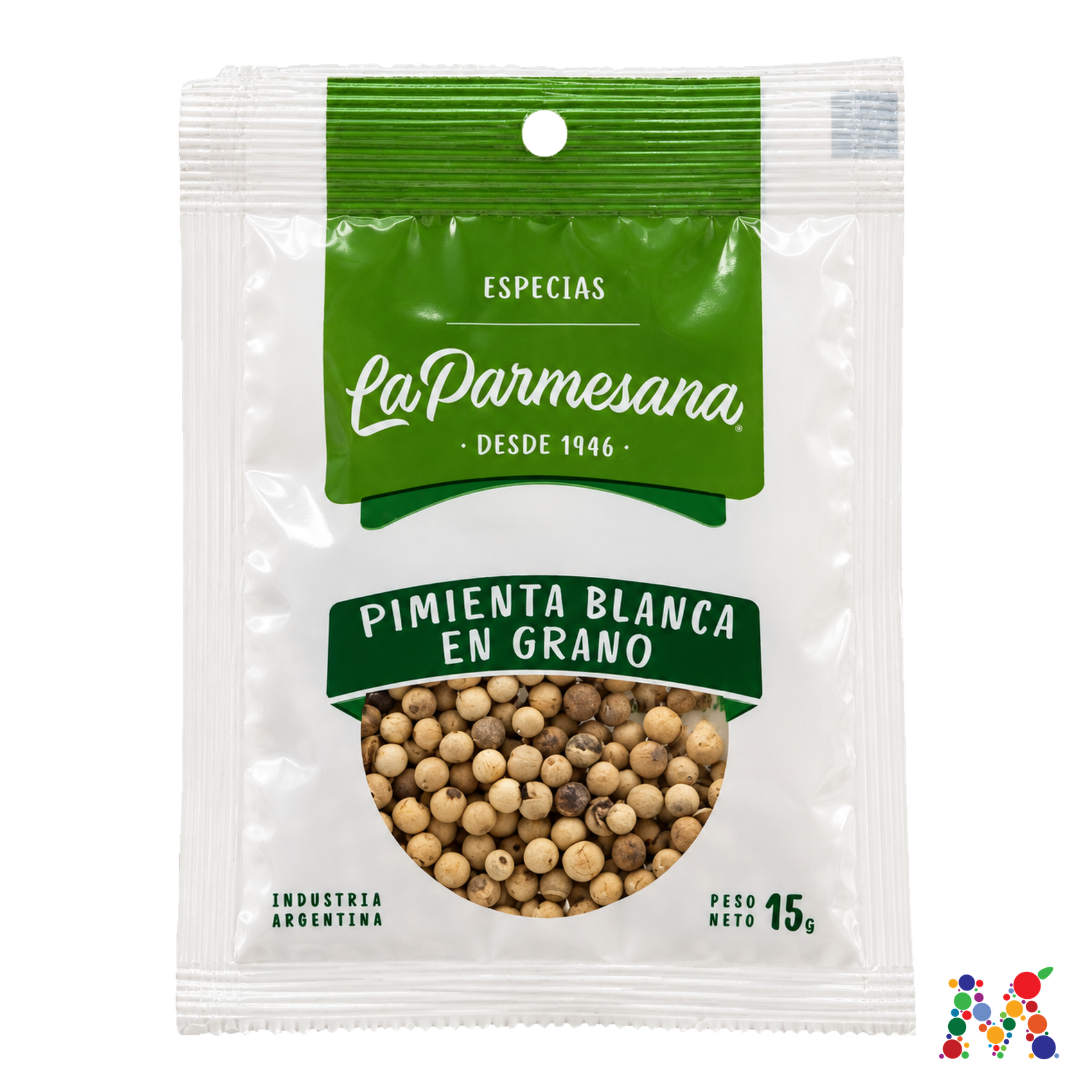 pimienta blanca en grano la parmesana 15g: imagen 1