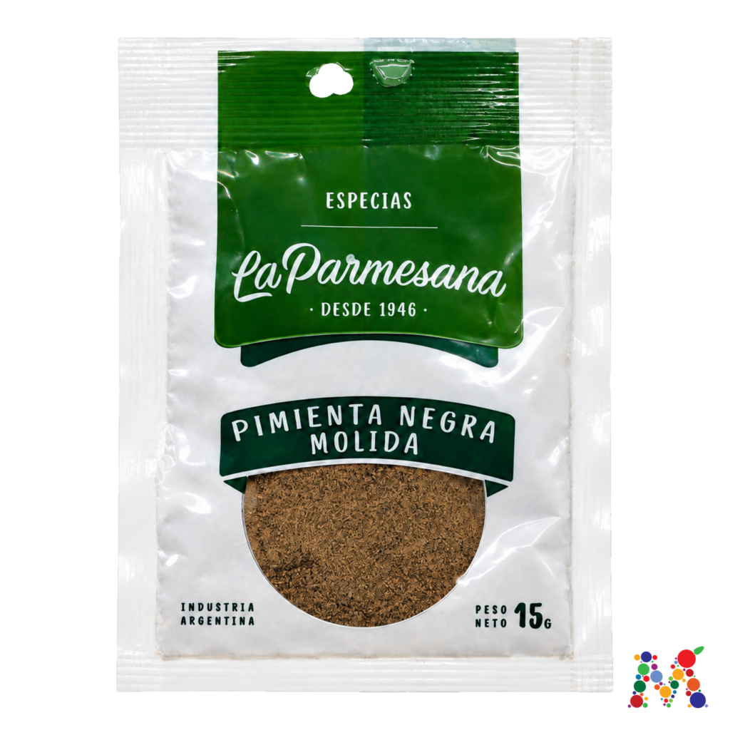 pimienta negra molida la parmesana 15g